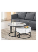 Miguel Coffee Table - White - The Fine Furniture