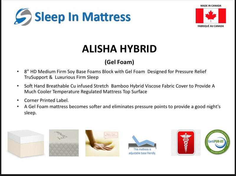 Alisha Hybrid Gel Foam Mattress