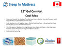 Gel Comfort 12" Mattress