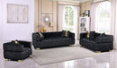 Delilah Sofa Set - Black - The Fine Furniture