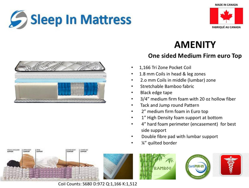 Amenity Foam Encased Pillow Top Mattress