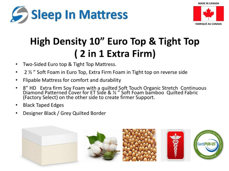 High Density Pillow Top Extra Firm Mattress