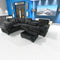 Arcadia Sectional - Black Corduroy - The Fine Furniture