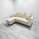 Eduardo Sectional - Beige Corduroy