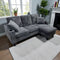 Eduardo Sectional - Grey Corduroy
