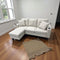 Eduardo Sectional - Cream Chenille