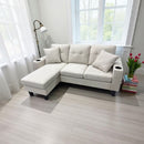 Eduardo Sectional - Cream Leather