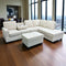 Arcadia Sectional - Cream - The Fine Furniture