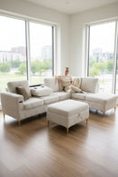 Angelo Sectional - Beige Corduroy
