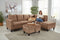 Aziel Sectional - Brown - The Fine Furniture