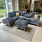 Angelo Sectional - Grey Corduroy