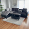 Aziel Sectional - Grey/Black - The Fine Furniture