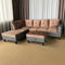Aziel Sectional - Brown/ Choco - The Fine Furniture