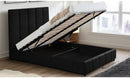 Frankfurt Lift top Storage Bed Black - Queen - The Fine Furniture