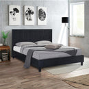 Yiree Bedframe - Black Leather- Single /Double/Queen/King - The Fine Furniture
