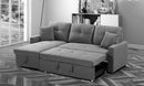 Oliver 2 pc Sectional Sofa Bed - Grey Fabric - The Fine Furniture