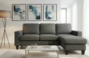 Arya Sectional With Ottoman- Dark Grey - The Fine Furniture