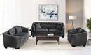 Violet Sofa Set - Black Fabric - The Fine Furniture