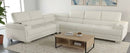 Eclipse Sectional - Cream Boucle Fabric - The Fine Furniture