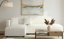 Ismera Sectional - Cream Boucle Fabric - The Fine Furniture
