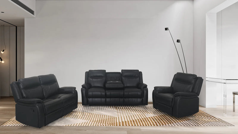 Ruban Recliner Set - Black - The Fine Furniture