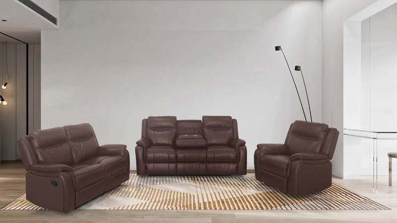 Ruban Recliner Set - Brown - The Fine Furniture