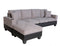 Zombi Sectional - Grey/ Beige - The Fine Furniture