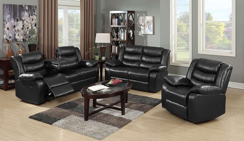 Malone Recliner Set - Black