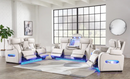 Romania Recliner Set - White - The Fine Furniture