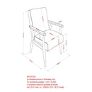 Elazar Accent Chair - Grey - The Fine Furniture
