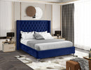 Hadleigh Bed Frame - Blue Velvet - Double/Queen/King