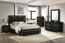Axton Bedroom Set - Black - Queen/ King - The Fine Furniture