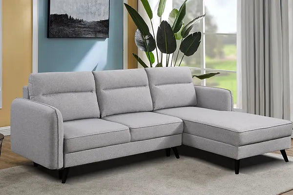 Lilac Sectional Sofa Bed - Grey - The Fine Furniture