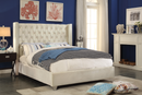 Hadleigh Bed Frame - Cream Velvet - Double/Queen/King