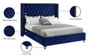 Hadleigh Bed Frame - Blue Velvet - Double/Queen/King