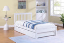 Everly Bed - Single/Double With Trundle Pull out or Drawers - White - The Fine Furniture