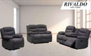 Malone Recliner Set - Grey