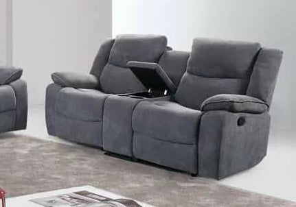 Monoco Recliner Set - Grey - The Fine Furniture