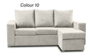 Reena 2pc Sectional - Black/Green/Grey/Off White/Brown