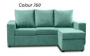 Reena 2pc Sectional - Black/Green/Grey/Off White/Brown