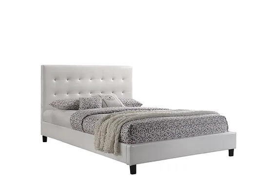 Glare Bed White PU - Double/Queen/King - The Fine Furniture