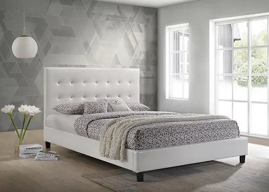 Glare Bed White PU - Double/Queen/King - The Fine Furniture