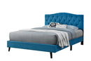 Sarah Bed - Queen - Blue - The Fine Furniture