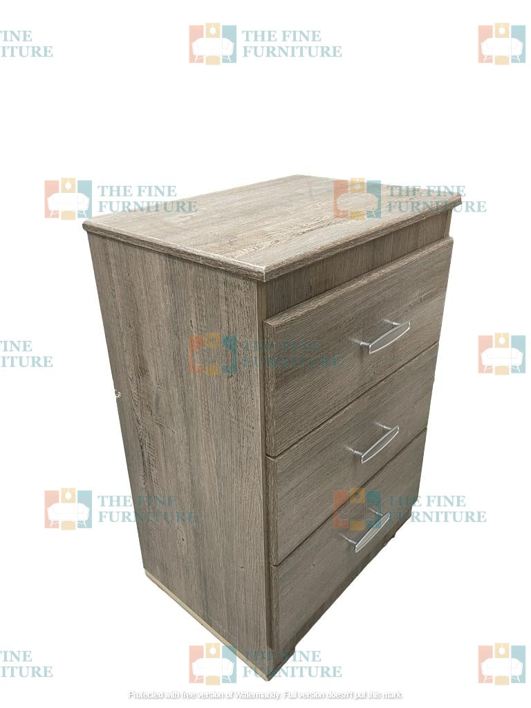 Memphis 3 Drawer Night Stand - The Fine Furniture