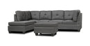Clyde Reversible Sectional With Ottoman - The Fine Furniture