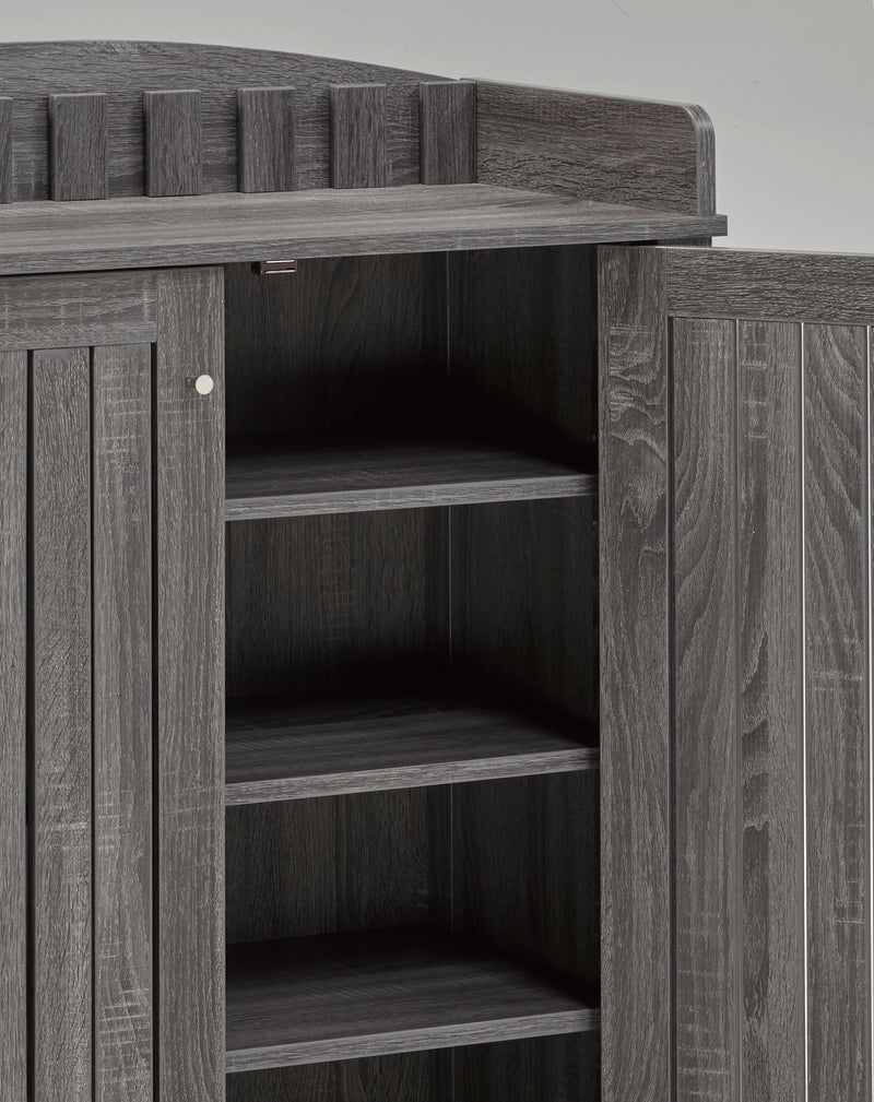 Carter Shoe Cabinet Grey - The Fine Furniture