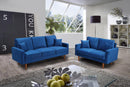 Clement 2pc Sofa & Loveseat - Blue - The Fine Furniture