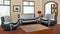 Kennedy Modern Leather Series - Grey & Black - The Fine Furniture