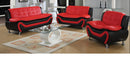 Kennedy Modern Leather Series - Red & Black - The Fine Furniture