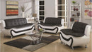 Kennedy Modern Leather Series - Black & White - The Fine Furniture